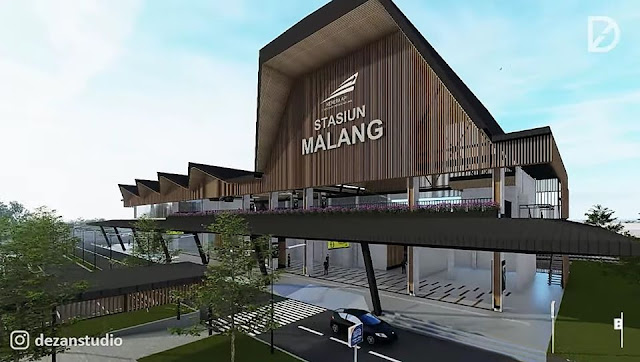design stasiun kota malang yang baru oleh dezanstudio