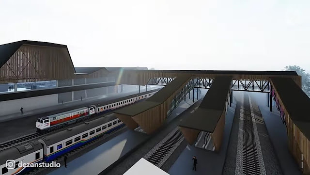 design stasiun kota malang yang baru oleh desnzstudio
