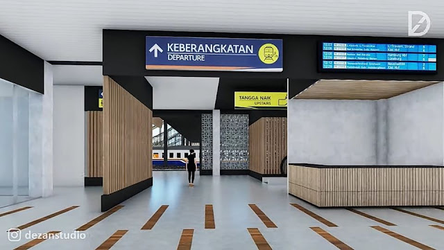 design stasiun kota malang yang baru oleh dezanstudio