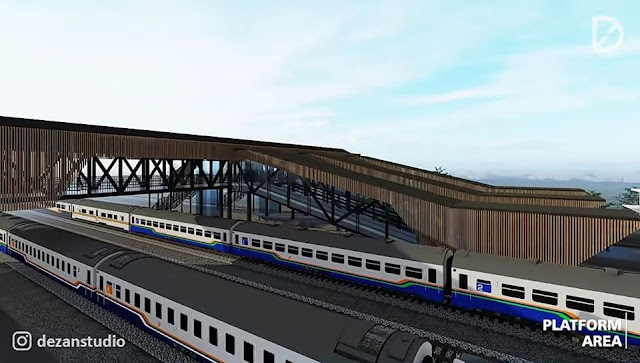 design stasiun kota malang yang baru oleh dezanstudio