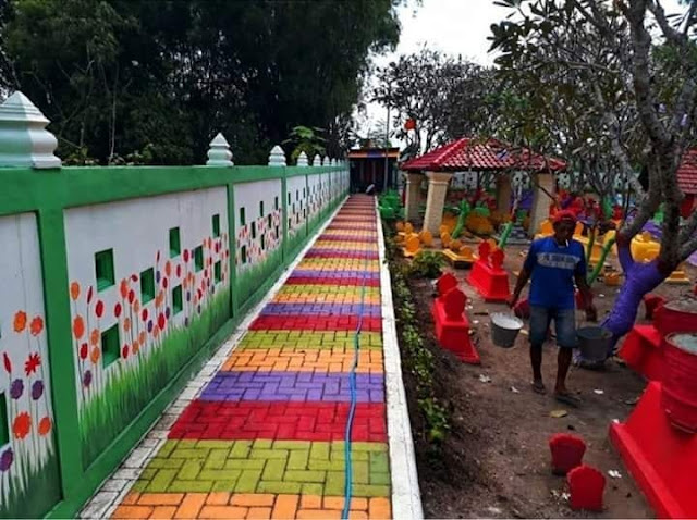 makam warna warni kartoharjo kota madiun
