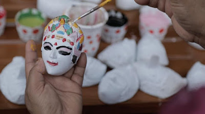 Desa wisata 1000 topeng malang proses pembuatan topeng malangan